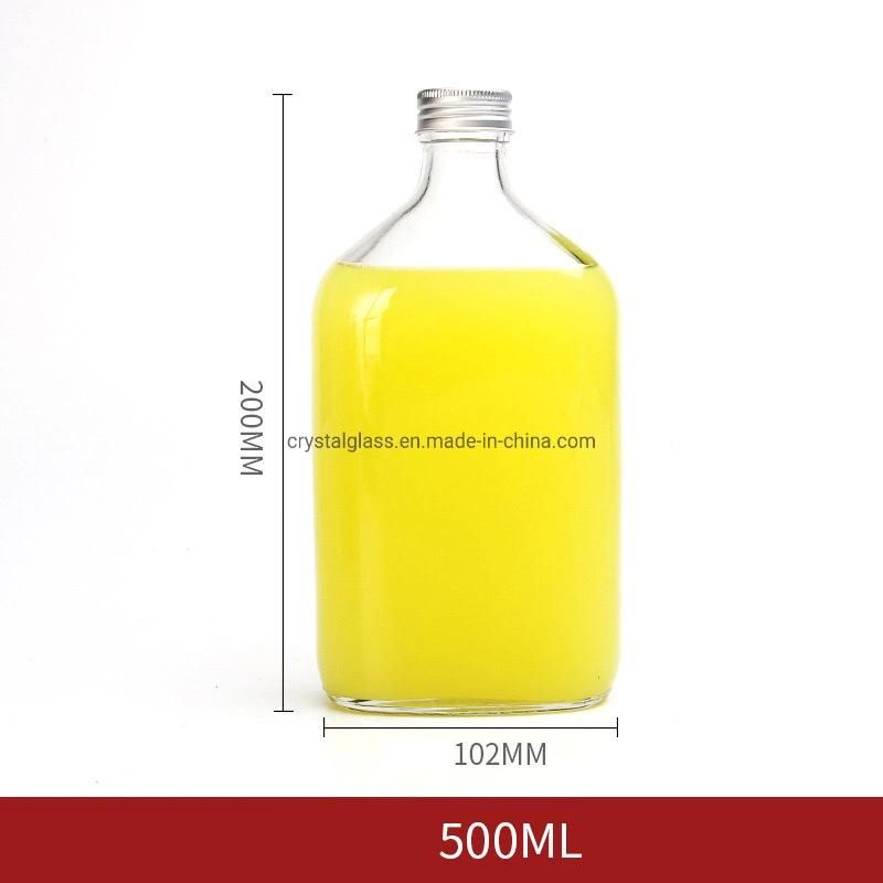 250ml 350ml 500ml Glass Flask Liquor Bottles with Tamper Evident Sealed Caps