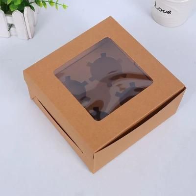 Wholesale Kraft Paper Cupcake Paper Storage Box