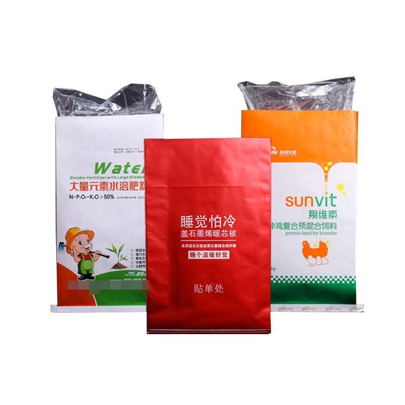 Promotional Waterproof 25kg 50kg BOPP Laminated Biodegradable PP Woven Bag Fertilizer Bag