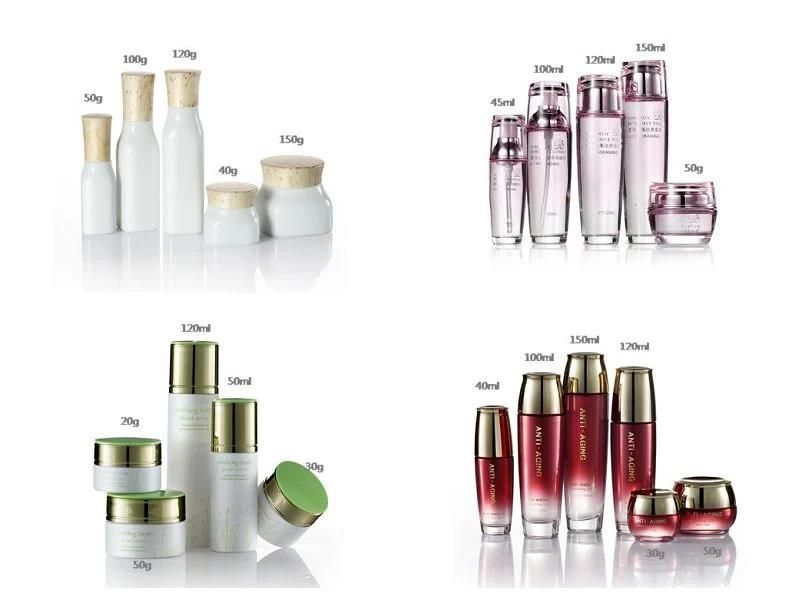Glass Cosmetic Bottle for Face Cream