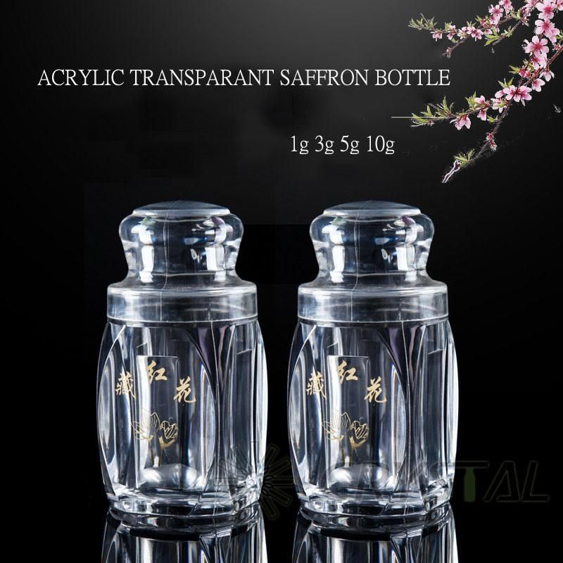 1g 3G 5g Acrylic Saffron Bottle, Bottle for Drug