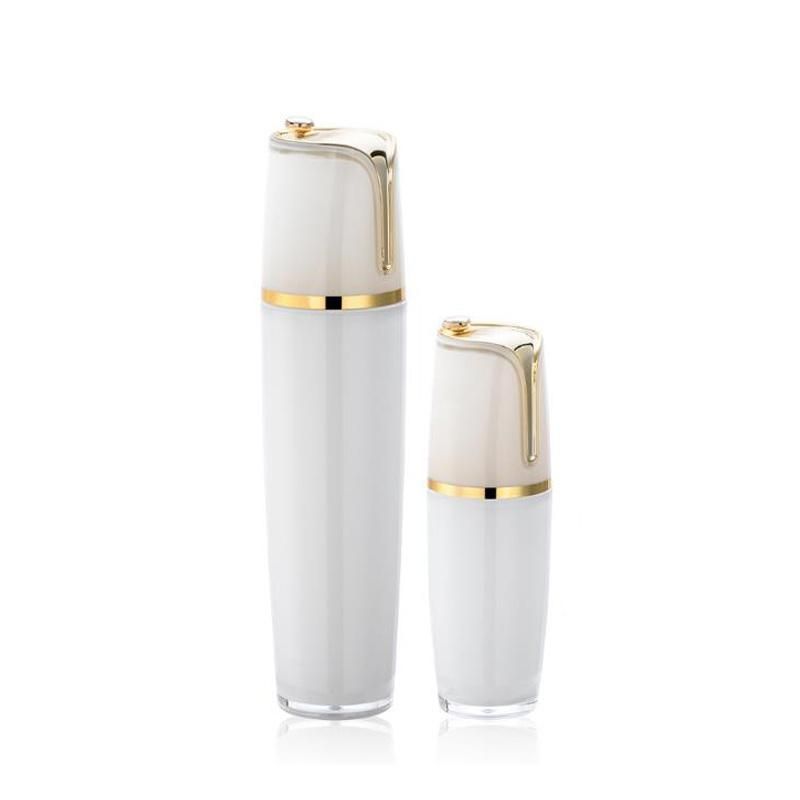 Manufacturer 30ml 80ml Luxury Acrylic Golden Color Empty Bottle Cosmetic Packing