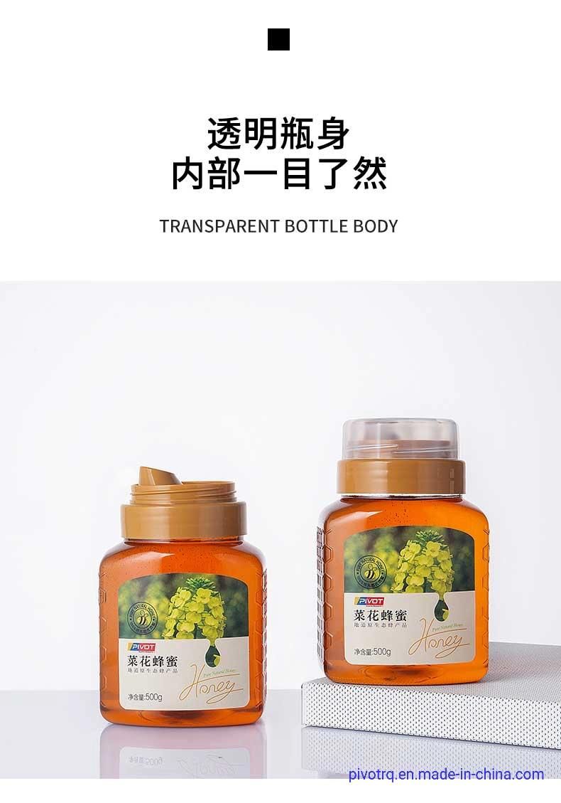 1000g 500g 360ml 720ml 32oz 16oz Plastic Pet Honey Syrup Beverage Jam Bottle
