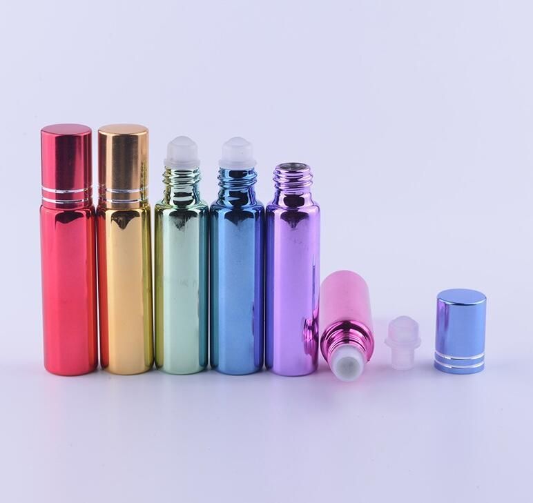 10ml UV Roll on Roller Bottles for Essential Oils Roll-on Refillable Perfume Bottle Deodorant Containers