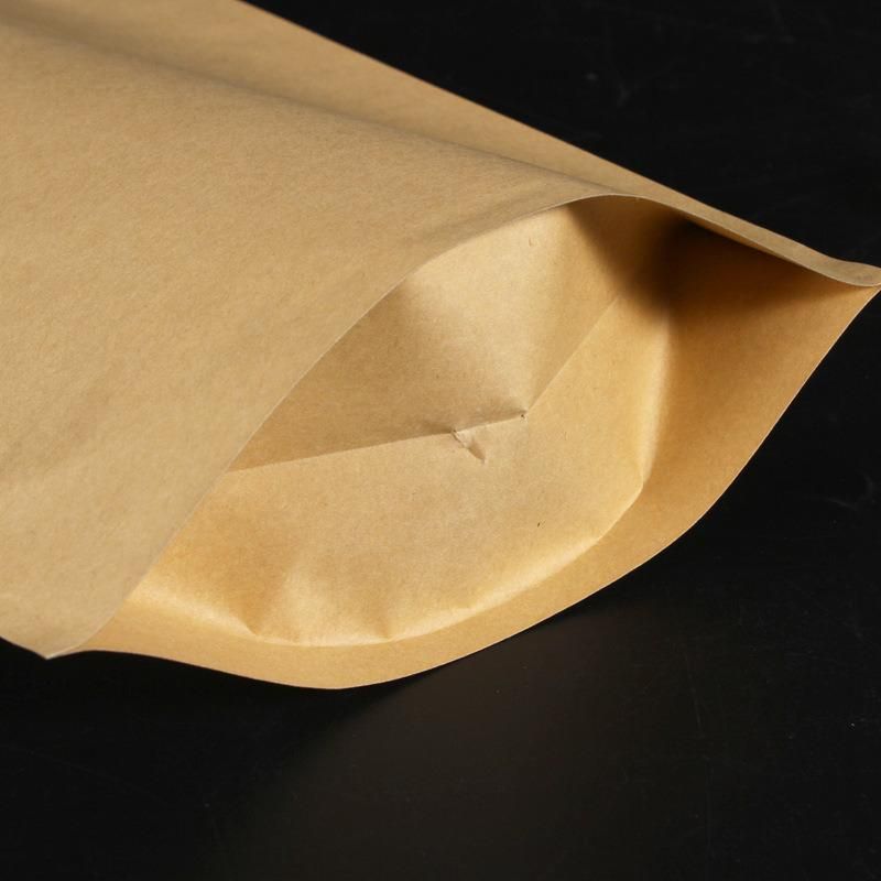 Stand up Paper Bag with Clear Window and Zipper