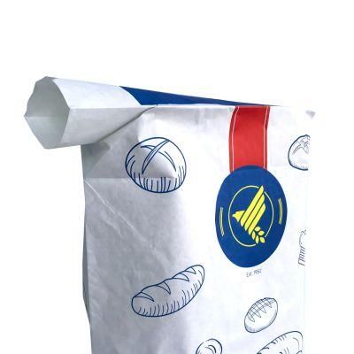 Kraft Paper Outer Valve Bag 15kg 20kg 25kg 50kg Teff Wheat Flour PP Woven Coated Kraft Paper Bag