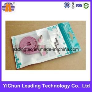 Ziplock Earphones Data Cable Windowed Plastic Packaging OEM Bag