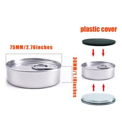 Custom Label Food Grade Sealed Metal Tinplate Can Pressitin Cans Tuna Edible Tin Package Can