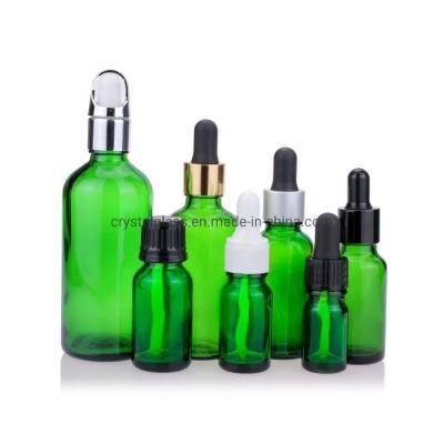 20ml Green Glass Essential Oil Package Bottle with Pipette Dropper