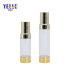 30ml 50ml Golden Airless Pump Essence Oil Bottles Plastic Container