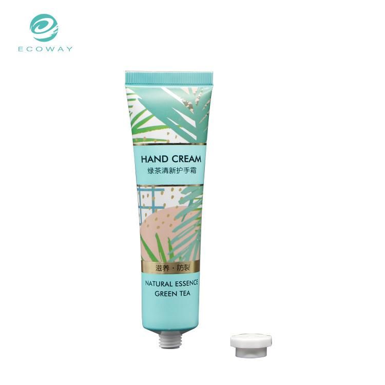 White Octagonal Screw Cap Sheet Offset Printing 50g High Quality Hand Cream Tube