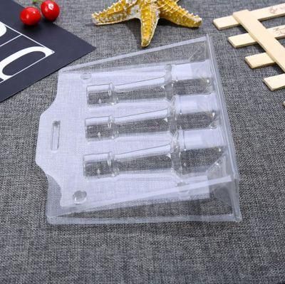 Transparent PVC Plastic Clamshell Blister Packaging Folded Boxes