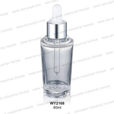 Plastic Round Thick Wall Dropper Bottle and Thick Pet Cosmetic Dropper Bottle 50ml