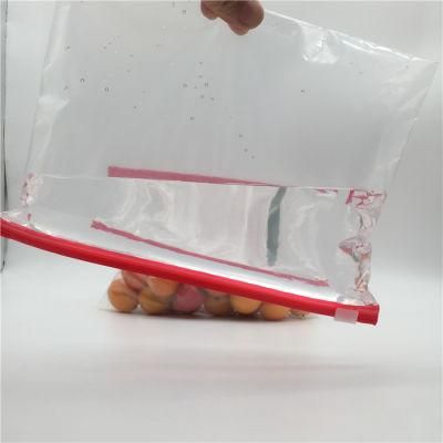 PE Plastic Zipper Bag Clear Pouch with Zipper Closure Wholesale Slider Bags Transparent Food Storage Bag