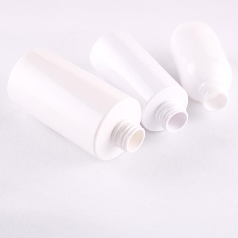 Free Sample White Empty 100ml 120ml 200ml Lotion Bottle Round Square Plastic Pet Shampoo Liquid Soap Bottles with Pump