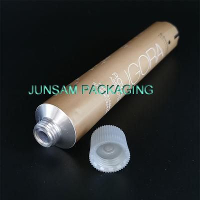 Aluminum Empty Soft Tube Collapsible Metal Packing Container Glossy Offset Printing Dyeing Cream