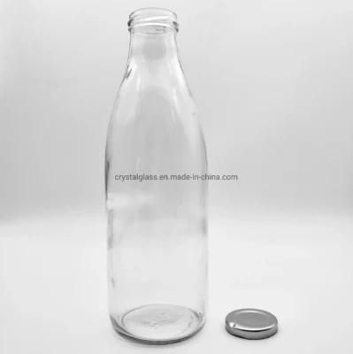 Daily Glass Milk Bottle Juice Beverage Bottles 950ml with Twist off Lid