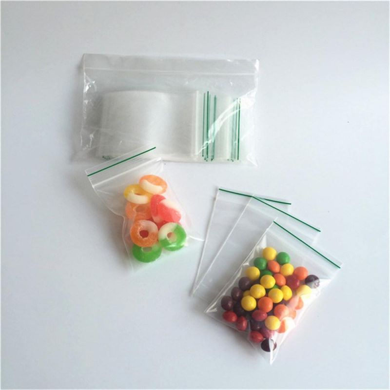 Various Sizes LDPE Reclosable Bags with Red Line on The Lip