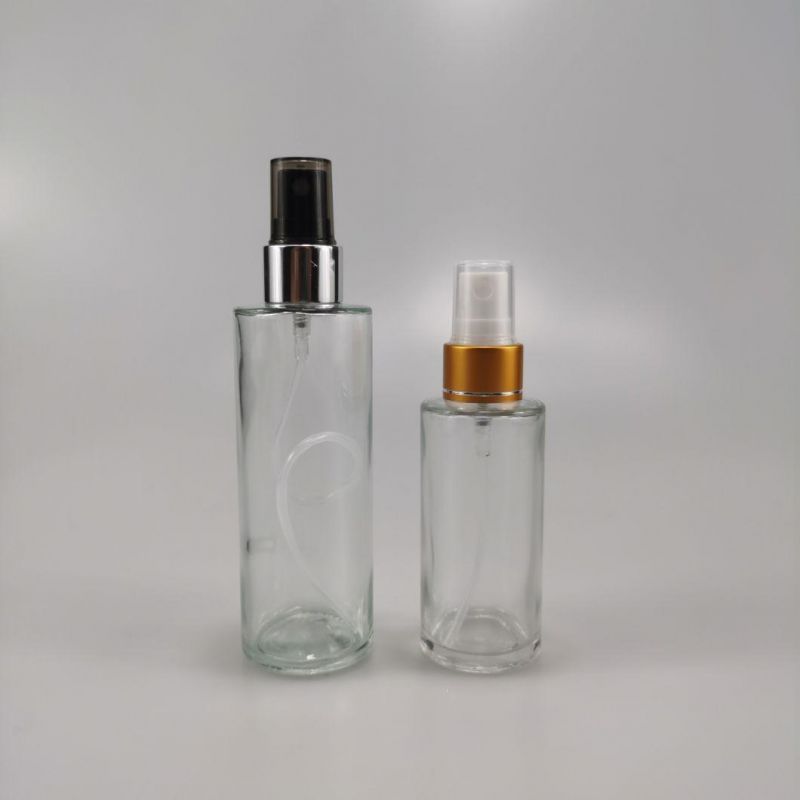 0ml 40ml 50ml 80ml 100ml 120ml Glass Spray Bottle Square Fine Mist Perfume Bottle with Aluminum Fine Mist Atomizer