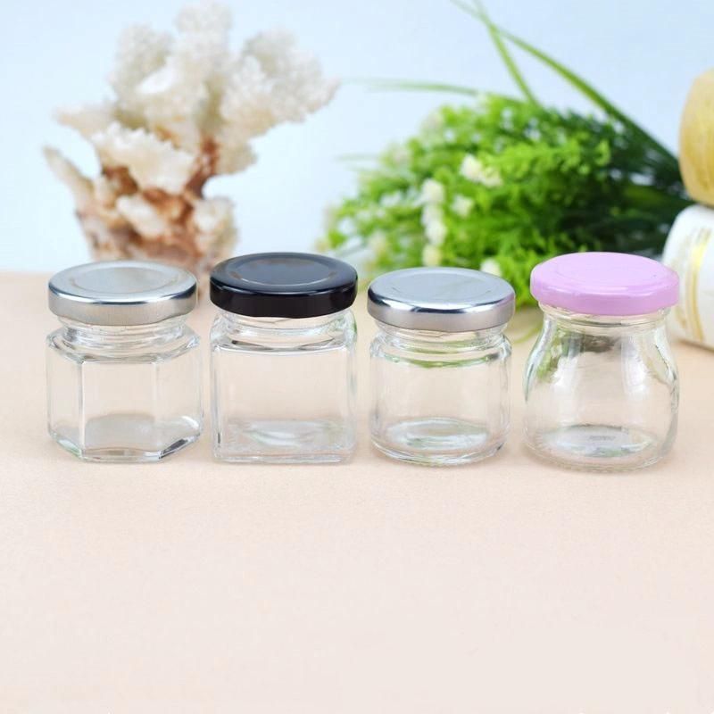 100ml High-End Clear Glass Jam Jar with Metal Lid / Cheess Jar /Mason Jar