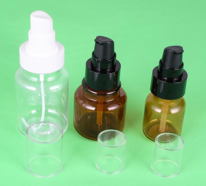 Best Price Pet Transparent Customized Cosmetic Packaging Lotion Pump Color Bottle 40ml 80ml 130ml