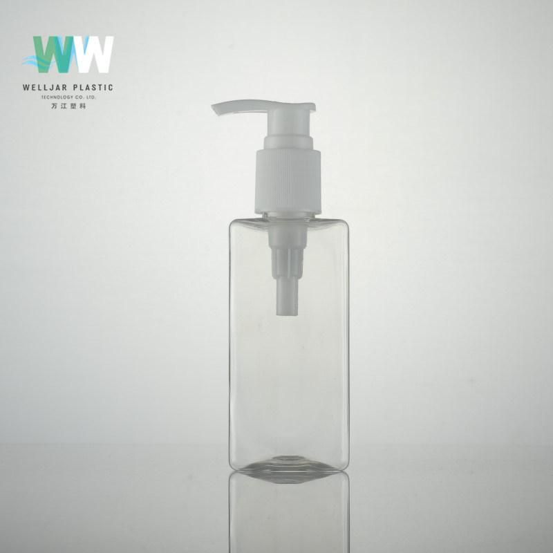 100ml Plastic Pet Square Bottle with Pump Sprayer