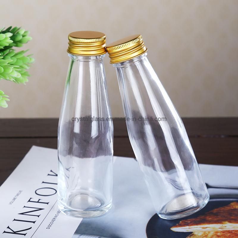 330ml 500ml Glass Beverage Bottle with Plastic and Metal Screw Caps