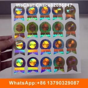 Golden Security Adhesive 3D Hologram Sticker