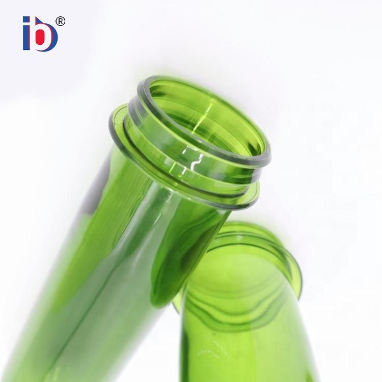 Kaixin 39mm Transparent Green Preforms Plastic Oil Bottle Pet Preform