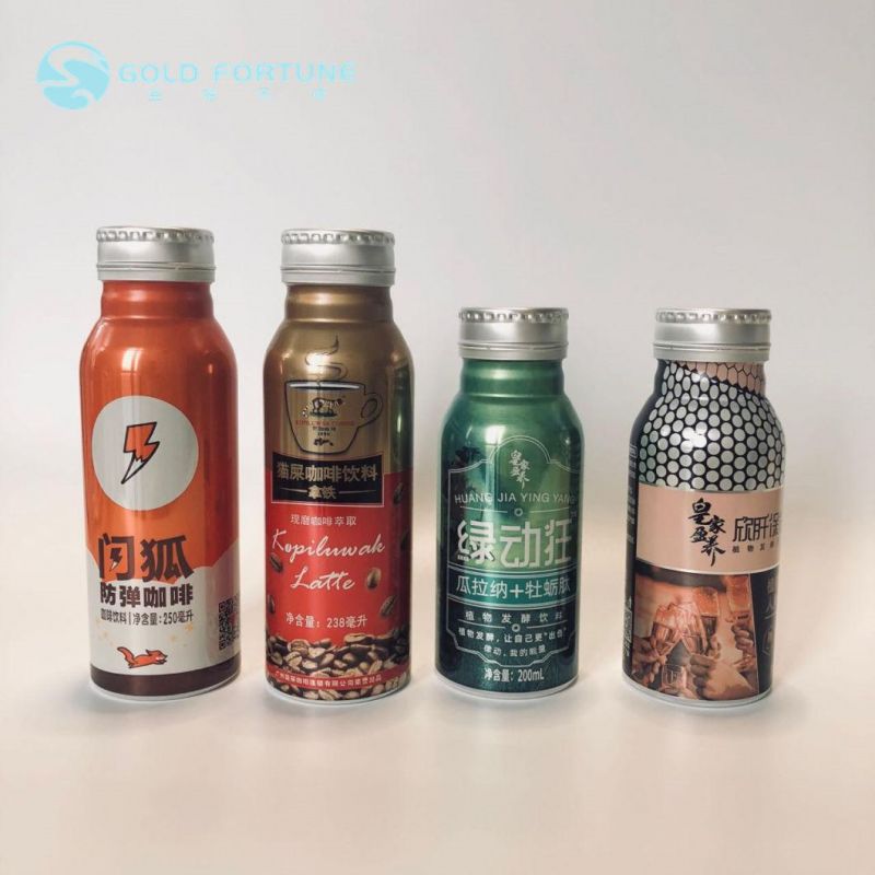 High Quality Aluminum Beverage Bottle Custom Logo 200ml 250ml 330ml 400ml