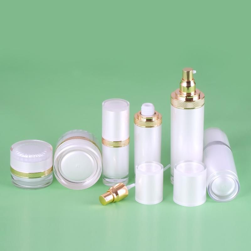 High-Grade 30ml 50ml 80ml 120ml Custom Acrylic Cosmetic Packaging Lotion Bottle and Jar for Skincare