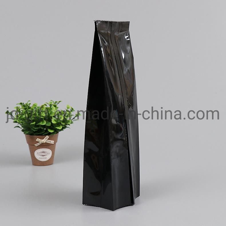 Plastic Coffee Packing Gusseted Bag with Velvet