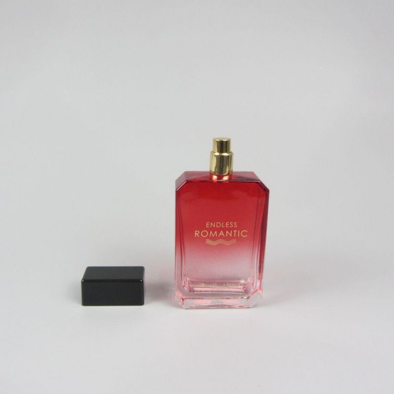 Perfume Spray Bottles 100ml Glass Bottle with Black Cap