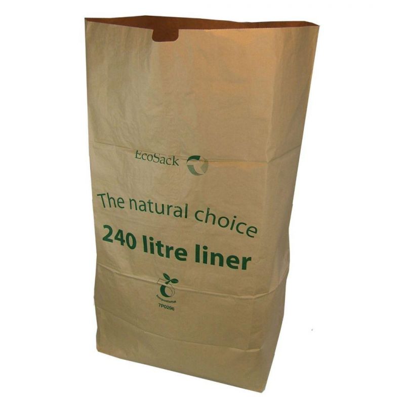 Eco-Friendly Leaf Trash Kraft Paper Bag Lawn and Leaf Paper Bag, Refuse / Garbage Bag