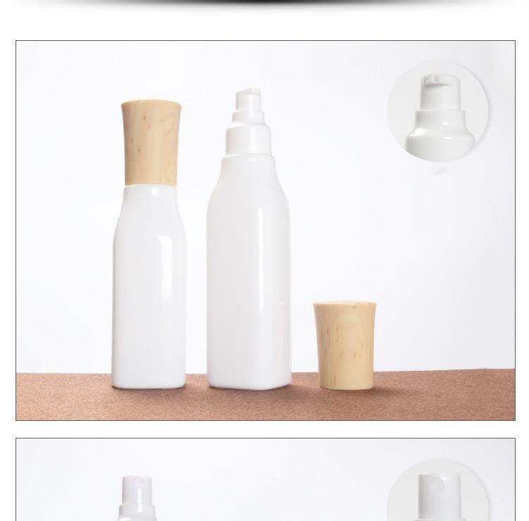 White Colored Glass Lotion Bottle 40ml 100ml 120ml