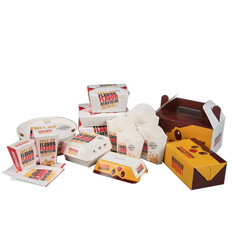 Disposable Printing Foldable Take Away Chinese Food Packing Box