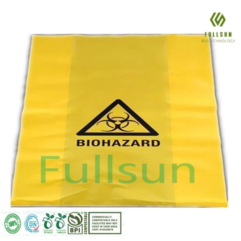 Biodegradable Hospital Compostable Biohazard Disposal Medical Garbage Bag