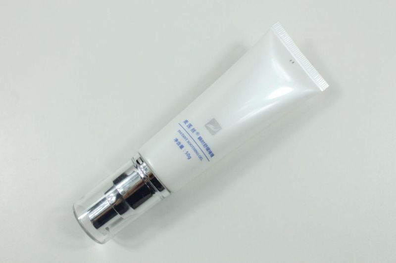 Luxury Cosmetic Cream Plastic Packaging Tubes with Airless Pump Cap