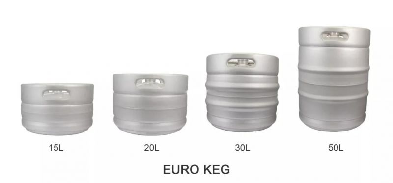 Euro Standard Barrel Wholesale Stainless Steel 50L Size Draft Beer Kegs