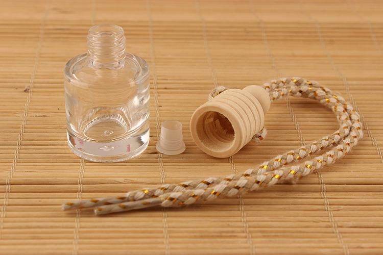 Car Hanging Empty Glass Bottle Perfume Rearview Mirror Ornament Car-Styling Essential Oils Fragrance Air Freshener Bottle 8ml