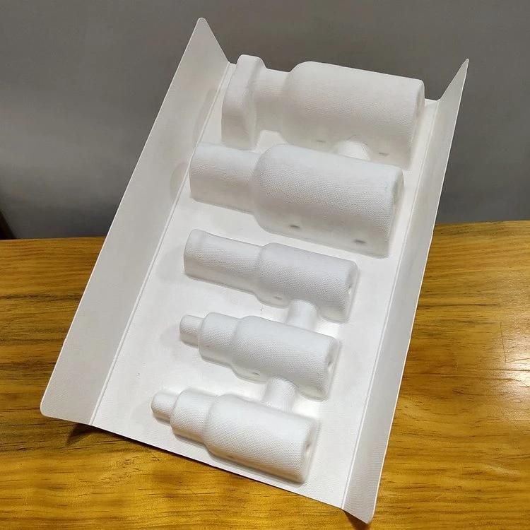Sugarcane Bagasse Pulp Tray Skincare Paper Insert Wet Press Packaging