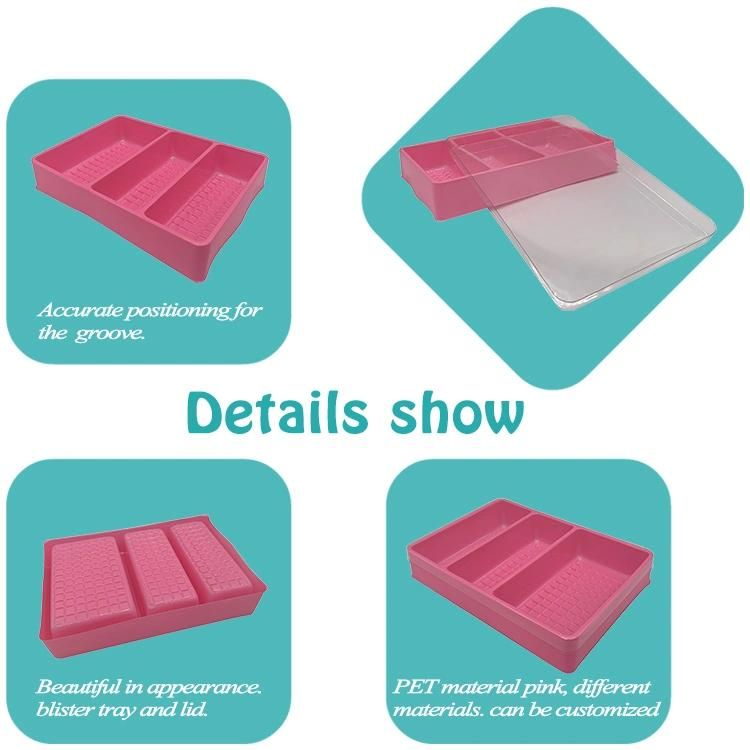 3 Cavities Plastic Blister Vacuum Formed Tray