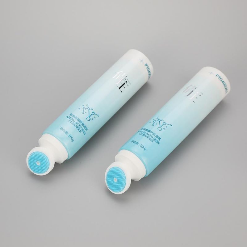 Cosmetic Plastic Soft Silicone Brush Squeeze Tube Facial Cleanser Tube