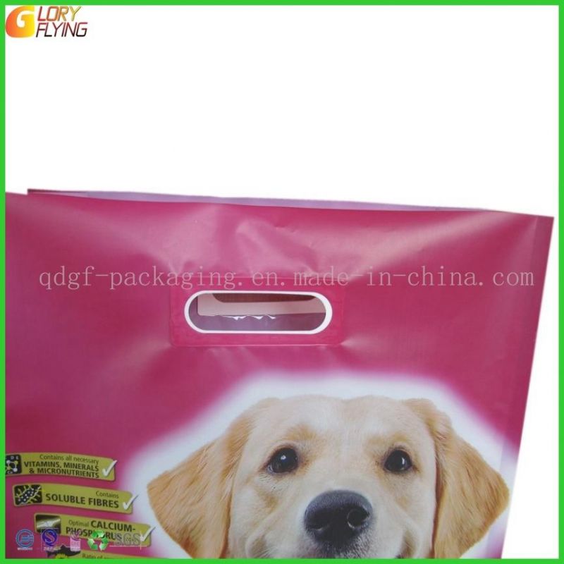 Dog Food Bag with Hard Plastic Handles for Heavy-Duty Food Packaging