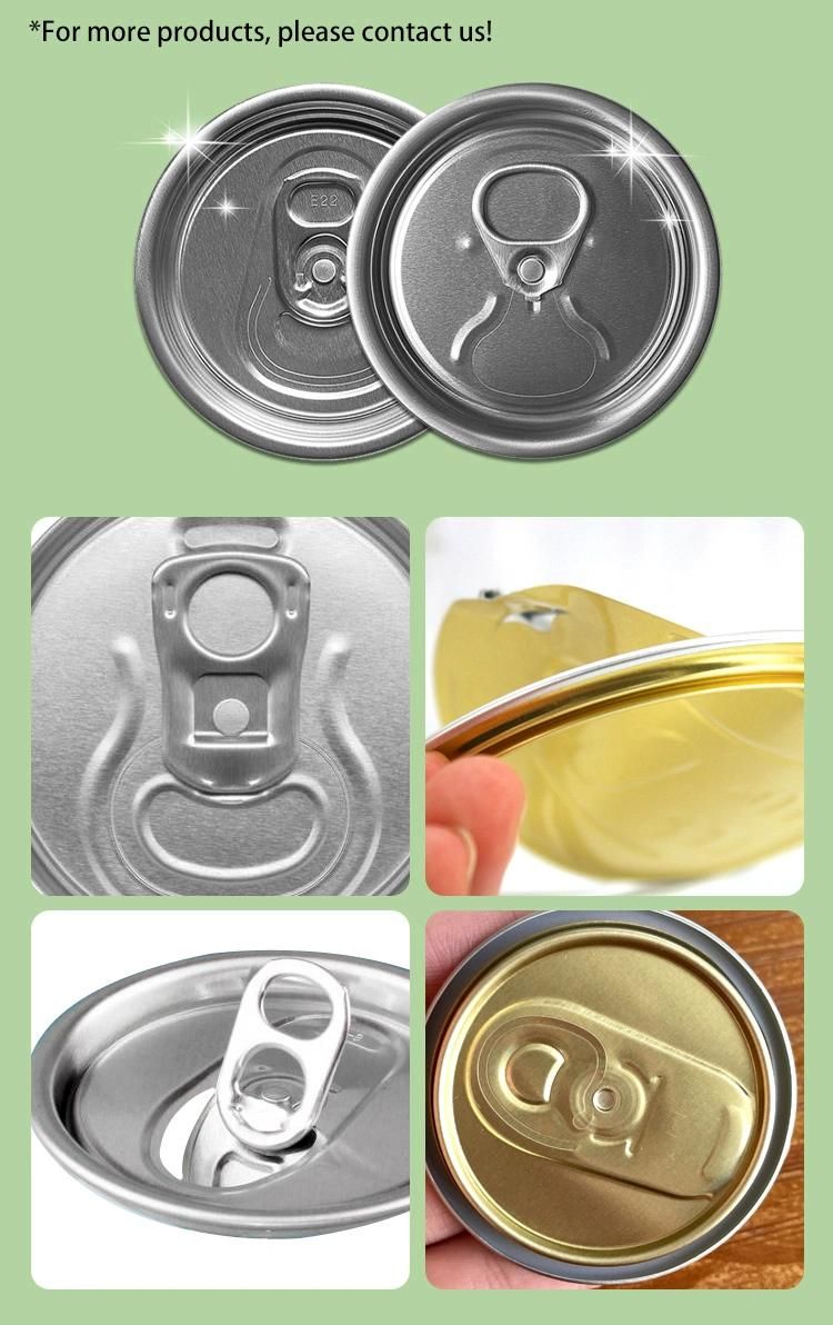 202 200 Sot B64 Customized Printing Beverage Aluminum Cans Easy Open Can Lid