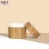 Biodegradable Bamboo Empty Plastic Cosmetic Jars Skin Care Jar 15ml 30ml 50ml