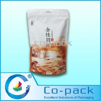 Paper Plastic Laminated Standing Bag for Tea Packaging