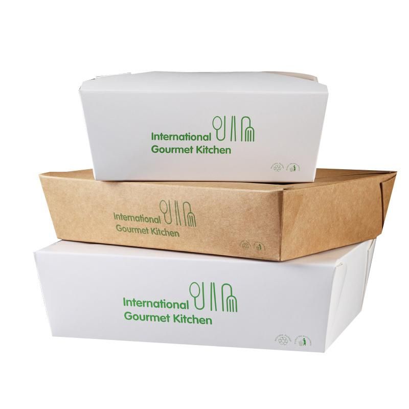 Disposable Food Grade French Fries Chicken Nugget Burger Paper Packaging Box