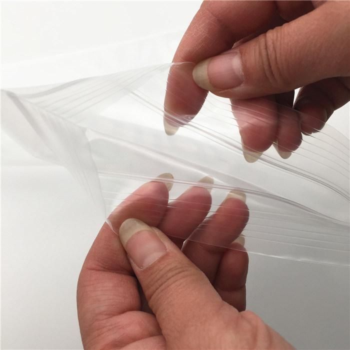 PE Reclosable Zipper High Transparent Zip Packing Bag