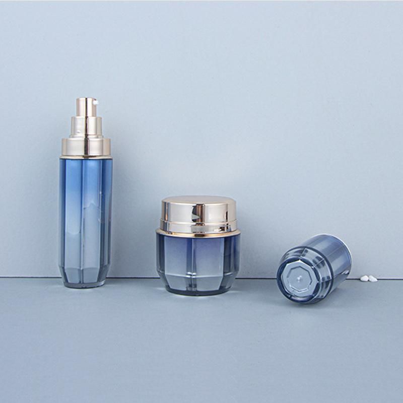 50ml 100ml 130ml Custom Logo Luxury Elegant High End Plastic Bottle Cosmetic Jars Pump Bottles for Cosmetics